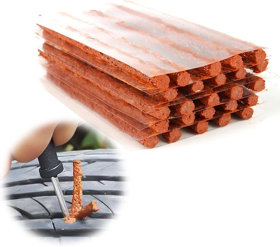 Bandenreparatieset - Bandenset - Band Noodgeval - 25 Delige Set - Universeel - Zwart