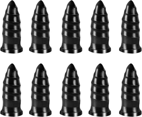 Bandenreparatieset - Bandenspul - Auto Banden Repareren - Solide Elastische Stekkers - 10 Stuks - Zwart