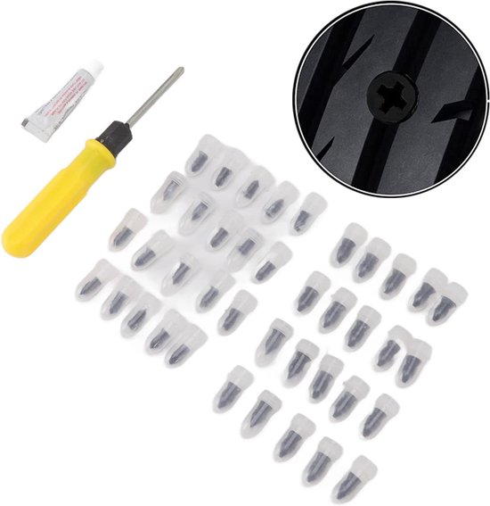Bandenreparatieset - Lekke band reparatie - Onderweg - Twee maten - 61 delig - Niet gespecificeerd