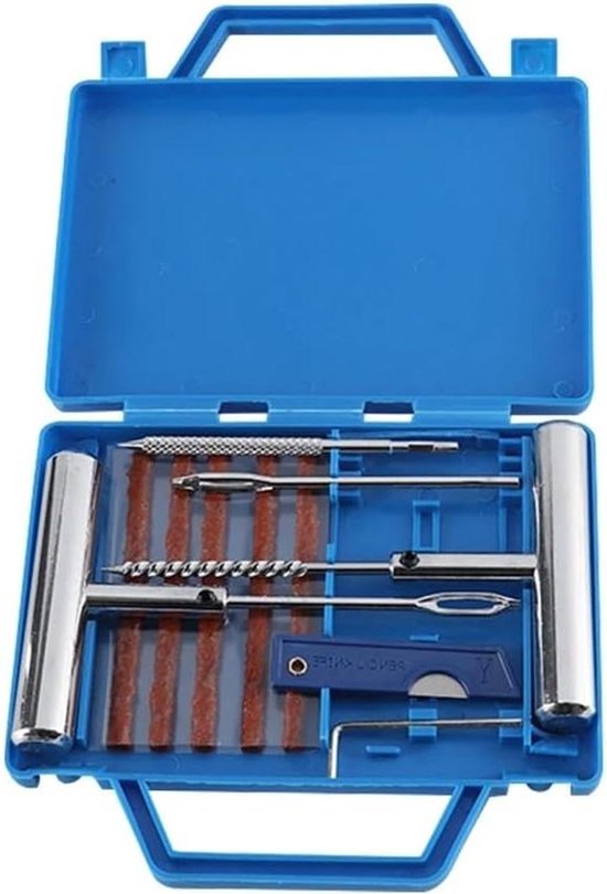 Bandenreparatieset - Lekke Banden - Noodreparatie Auto - Heavy Duty Tubeless - Met Opbergdoos - Type A