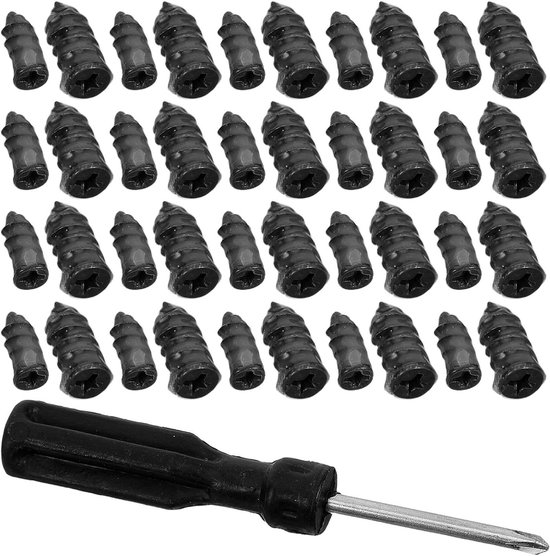 Bandenreparatieset - Lekke Banden Reparatie Kit - Zelf Banden Plakken - Geïntegreerd Ontwerp - 11 cm - Zwart