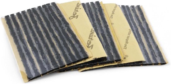 Bandenreparatieset - Noodreparatie Kit - Tubeless Banden Herstellen - Zelfnivellerende Strikken - 35 x 100 mm - Bruin