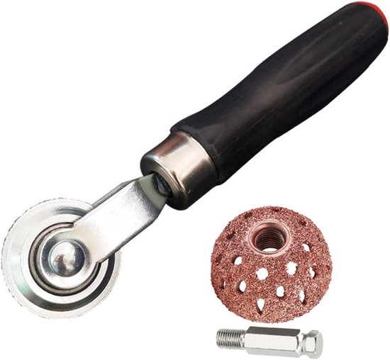 Bandenreparatieset - Plakroller polijstschijf - Banden repareren - Voor auto motor fiets - 2 stuks - Zwart