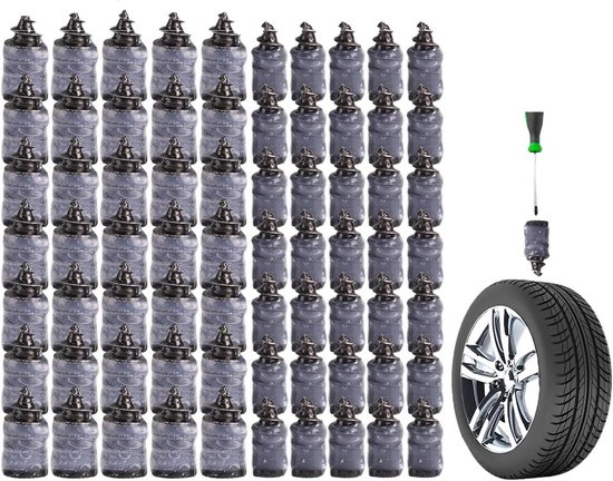 Bandenreparatieset - Reparatie nagels - Band repareren - Lijm gratis - 30 stuks - Zwart