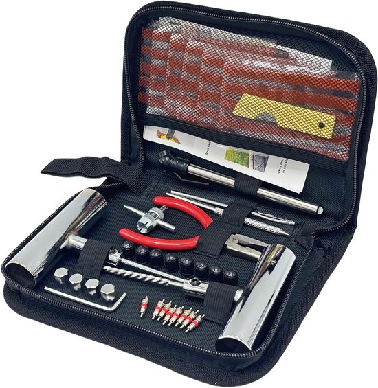 Bandereparatieset - Banden reparatie - Auto onderhoud - 61-delige set - 21 x 15 cm - Niet gespecificeerd