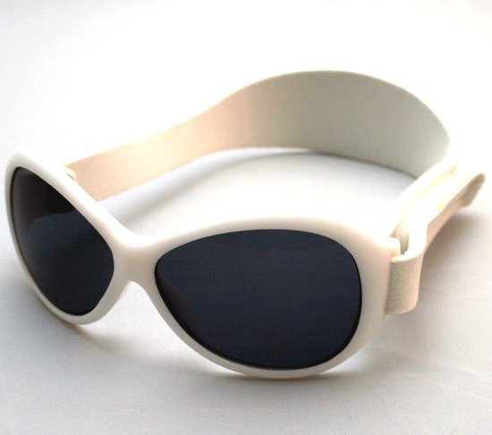 Banz - UV-beschermende zonnebril voor kinderen - Retro - Wit - maat Onesize (2-5yrs) van Banz