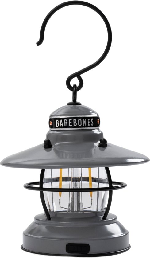 Barebones Mini Edison Lantern - Tafellampen elektrisch - Grey van Barebones