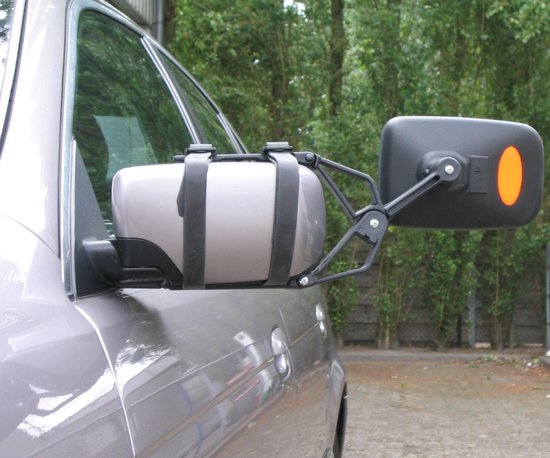 Bari opzetspiegel / caravanspiegel, vlak glas van Carpoint