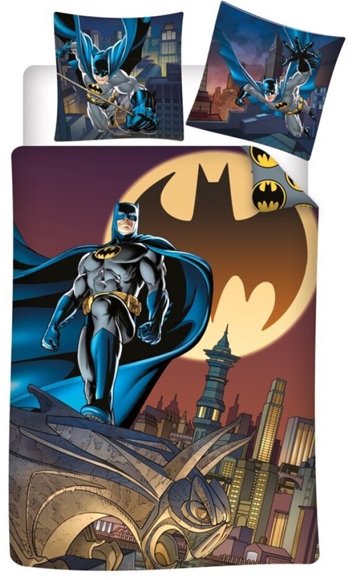 Batman Dekbedovertrek City 140 x 200 cm - Polykatoen van Good Morningstore