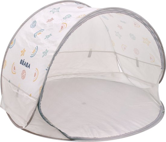 Béaba Breezy Strandtent Baby - Pop-up tent - UV bescherming - PFAS-vrij - Clay Earth - 120 x 120 x 85 cm van Béaba