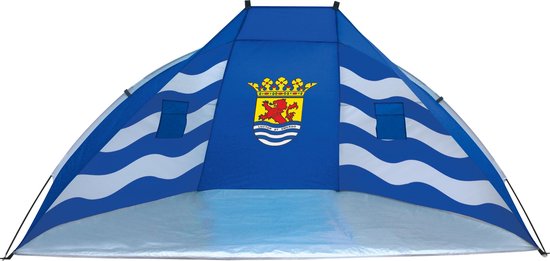Beachshelter windscherm blauw Zeeland vlag 270 x 120 cm - Strandtent - Zon/wind bescherming voor kinderen van Summerset