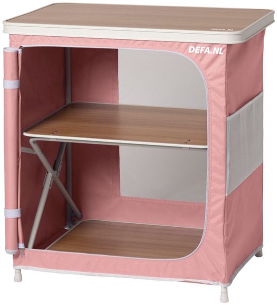 Beachy Campingkast – Opvouwbare Kast – 6 Vakken – Aluminium Frame