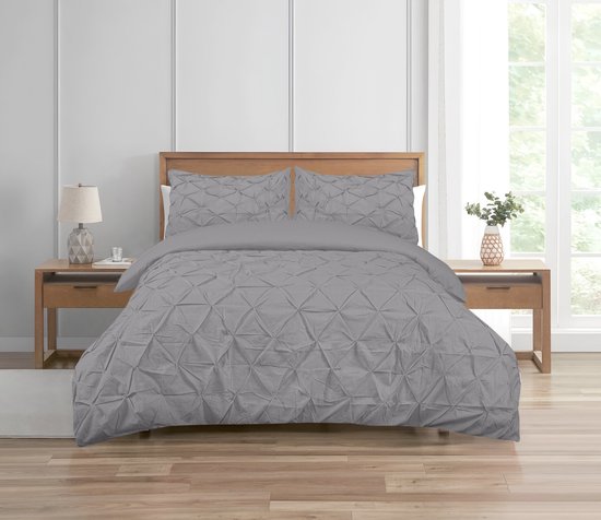 Beau Maison Dekbedovertrek Augustine Antraciet - 200 x 200/220 cm + 2 kussenslopen van Beau Maison