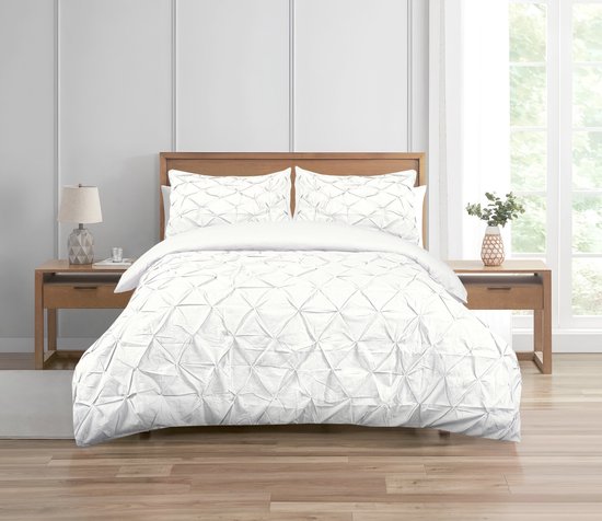 Beau Maison Dekbedovertrek Augustine Wit 140x200/220 cm + 1 kussensloop van Beau Maison