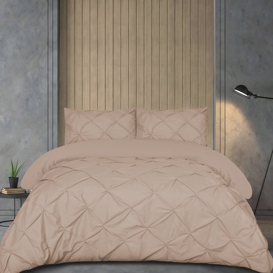 Beau Maison Dekbedovertrek Monte Carlo Taupe 240x200/220 + 2 kussenslopen
