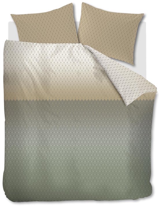 Beddinghouse Ariel dekbedovertrek - Lits-Jumeaux - 240x200/220 - Blauw Groen van Merkloos