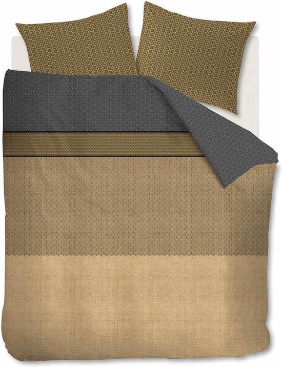 Beddinghouse Camaro dekbedovertrek - Eenpersoons - 140x200/220 - Goud van Merkloos