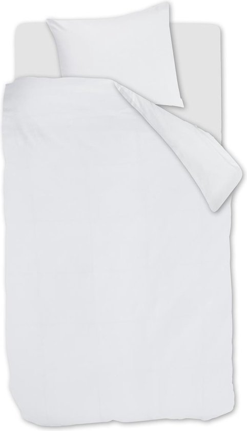 Beddinghouse Change dekbedovertrek - Effen - Eenpersoons - 140x200/220 cm - Wit van Merkloos
