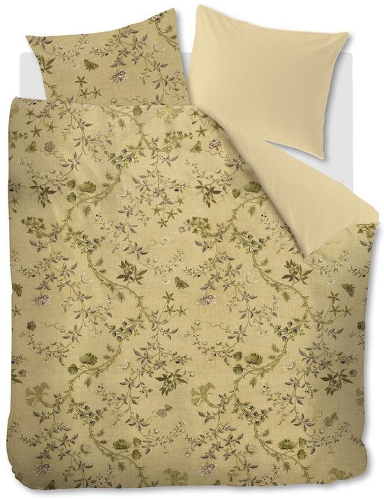 Beddinghouse Charlotte dekbedovertrek - Lits-Jumeaux - 240x200/220 - Olijfgroen van Merkloos