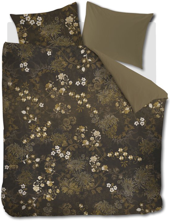 Beddinghouse Darcy dekbedovertrek - Lits-Jumeaux - 240 x 200/220 cm - Olive Green van Merkloos