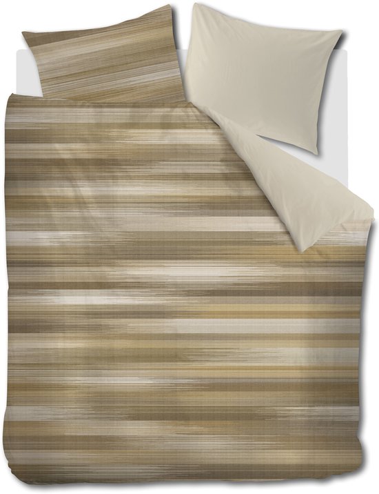 Beddinghouse Elie dekbedovertrek - Lits-Jumeaux - 240 x 200/220 cm - Naturel van Merkloos
