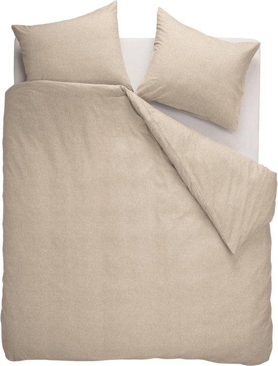 Beddinghouse Frost dekbedovertrek - Eenpersoons - 140x200/220 - Licht Zand van Beddinghouse