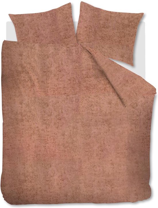 Beddinghouse Frost dekbedovertrek - Effen - Lits-Jumeaux - 240x200/220 cm - Steenrood van Beddinghouse