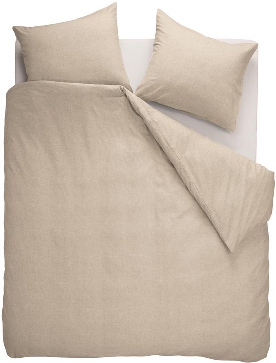 Beddinghouse Frost dekbedovertrek - Effen - Tweepersoons - 200x200/220 - Licht Zand van Beddinghouse