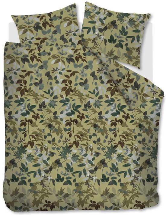 Beddinghouse Gigi dekbedovertrek - Tweepersoons - 200x200/220 cm - Groen van Merkloos