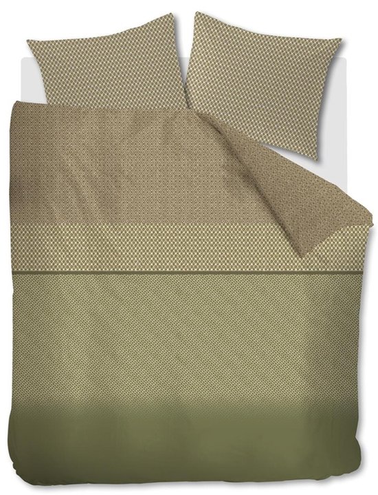 Beddinghouse Jimmy dekbedovertrek - Eenpersoons - 140x200/220 - Groen van Beddinghouse