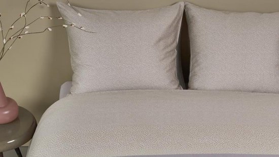 Beddinghouse Lenny dekbedovertrek - Eenpersoons - 140x200/220 cm - Naturel van Merkloos