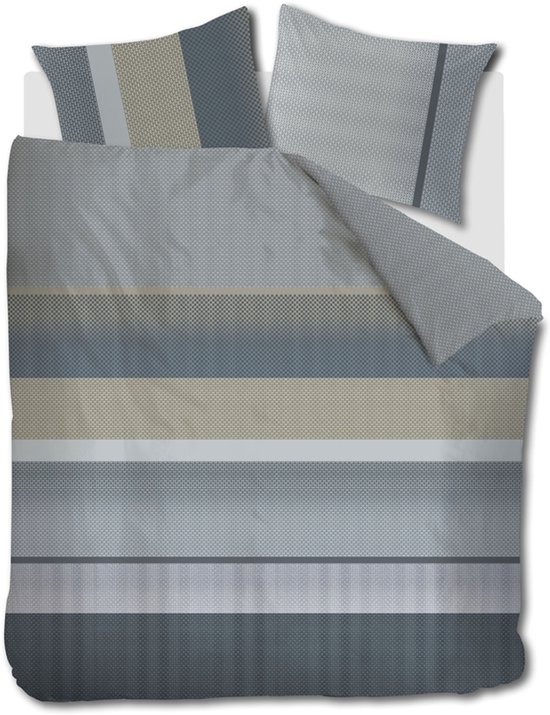 Beddinghouse Marthe dekbedovertrek - Eenpersoons - 140 x 200/220 cm - Blauw van Merkloos