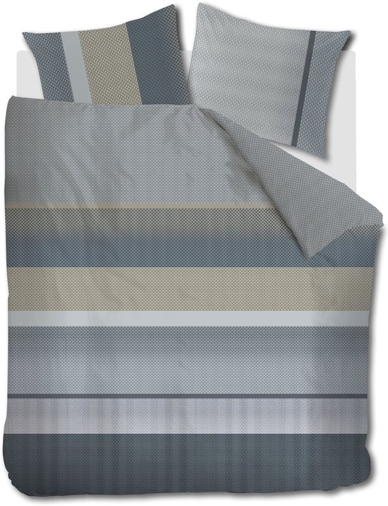 Beddinghouse Marthe dekbedovertrek - Tweepersoons - 200 x 200/220 cm - Blauw van Merkloos