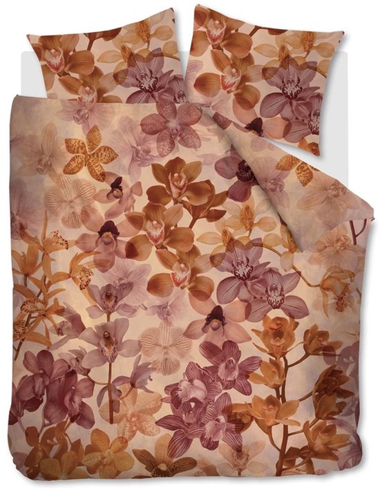 Beddinghouse Orchid dekbedovertrek - Lits-Jumeaux - 240x200/220 cm - Steenrood van Beddinghouse