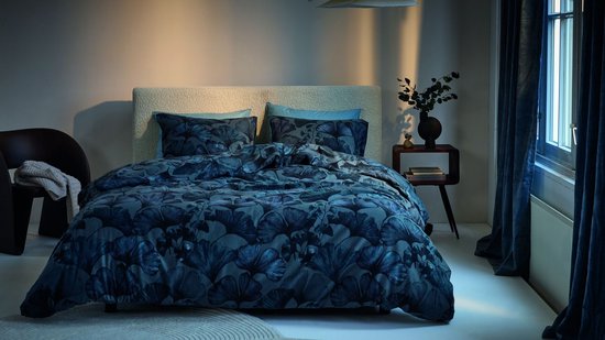 Beddinghouse Presca dekbedovertrek - Eenpersoons - 140 x 200/220 cm - Blauw van Merkloos
