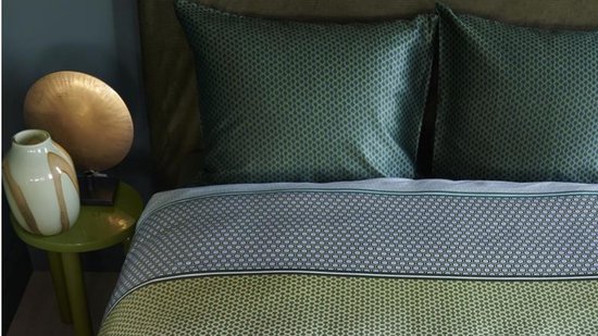 Beddinghouse Romeo dekbedovertrek - Tweepersoons - 200x200/220 cm - Blauw Groen van Beddinghouse