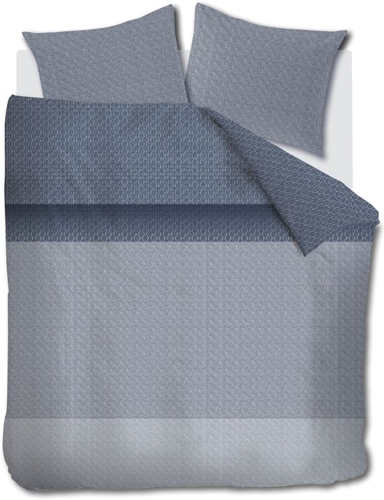 Beddinghouse Sanna dekbedovertrek - Lits-Jumeaux - 240 x 200/220 cm - Blauw van Merkloos