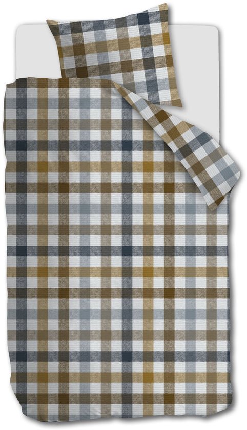 Beddinghouse Sem dekbedovertrek - Eenpersoons - 140 x 200/220 cm - Blauw
