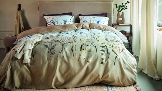 Beddinghouse Sofia dekbedovertrek - Eenpersoons - 140 x 200/220 cm - Naturel van Merkloos