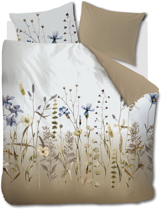 Beddinghouse Sofia dekbedovertrek - Lits-Jumeaux - 240 x 200/220 cm - Naturel van Merkloos