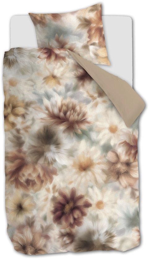 Beddinghouse Tuuli dekbedovertrek - Eenpersoons - 140 x 200/220 cm - Naturel van Merkloos