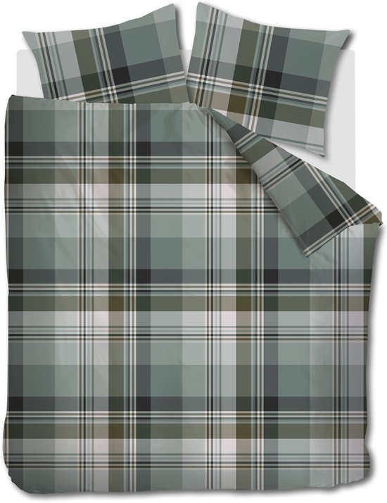 Beddinghouse Vernon dekbedovertrek - Lits-Jumeaux - 240 x 200/220 cm - Groen