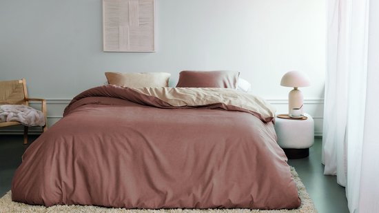Beddinghouse Warm dekbedovertrek - Eenpersoons - 140 x 200/220 cm - Roze