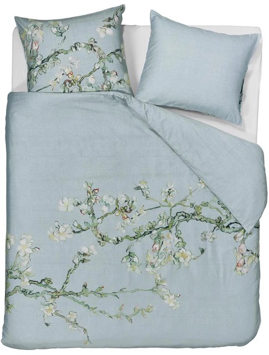 Beddinghouse x Van Gogh Museum Blossom dekbedovertrek - Lits-Jumeaux - 240x200/220 cm - Blauw Grijs van Merkloos
