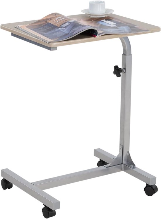 Bedtafeltje met Wielen - Bedleestafel - Laptoptafel voor op Bed - Laptopmeubel
