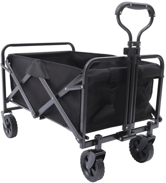 Benelux Select Bolderkar – Bolderkar opvouwbaar – Bolderkarren – Tot 80kg – Verstelbare handgreep tot 92cm - 67 × 46 × 36 cm van Merkloos