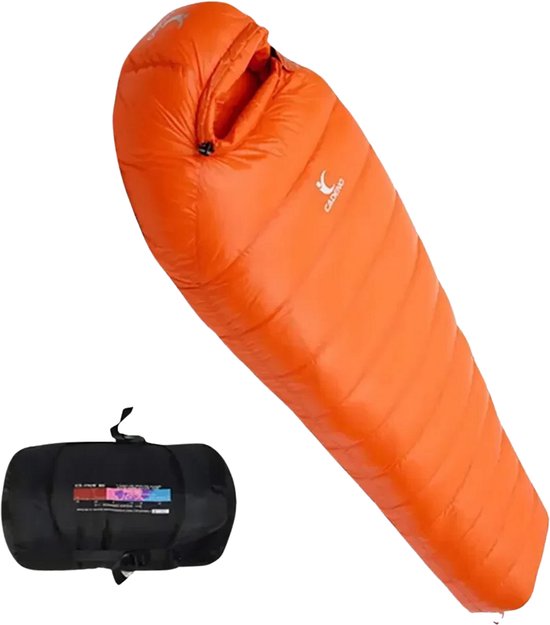 Benelux Select Winter slaapzak Oranje - Slaapzakken volwassenen - Slaapzakken - Lichtgewicht - Tot -10 graden - 210 × 80 × 50 cm van Benelux Select
