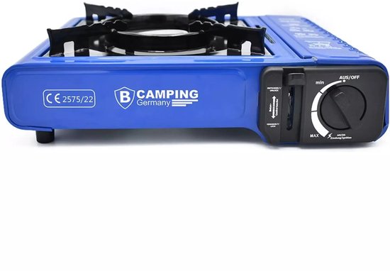 Benson Camping kooktoestel draagkoffer blauw van Merkloos