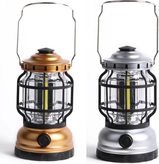 Benson Dimbare campinglamp - compact en duurzaam - Ø 102 x 180 mm - mix van Merkloos