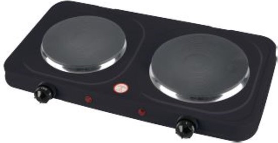Benson Dubbele kookplaat - compact en krachtig - 1000/1500 watt - zwart van Benson